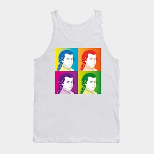 Wolfgang Amadeus Mozart in cartoon style Tank Top